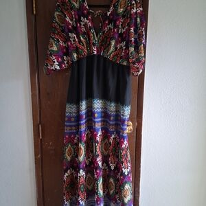 Vibrant Multicolor Maxi Dress